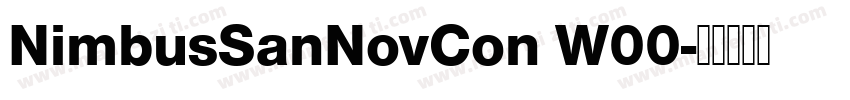NimbusSanNovCon W00字体转换